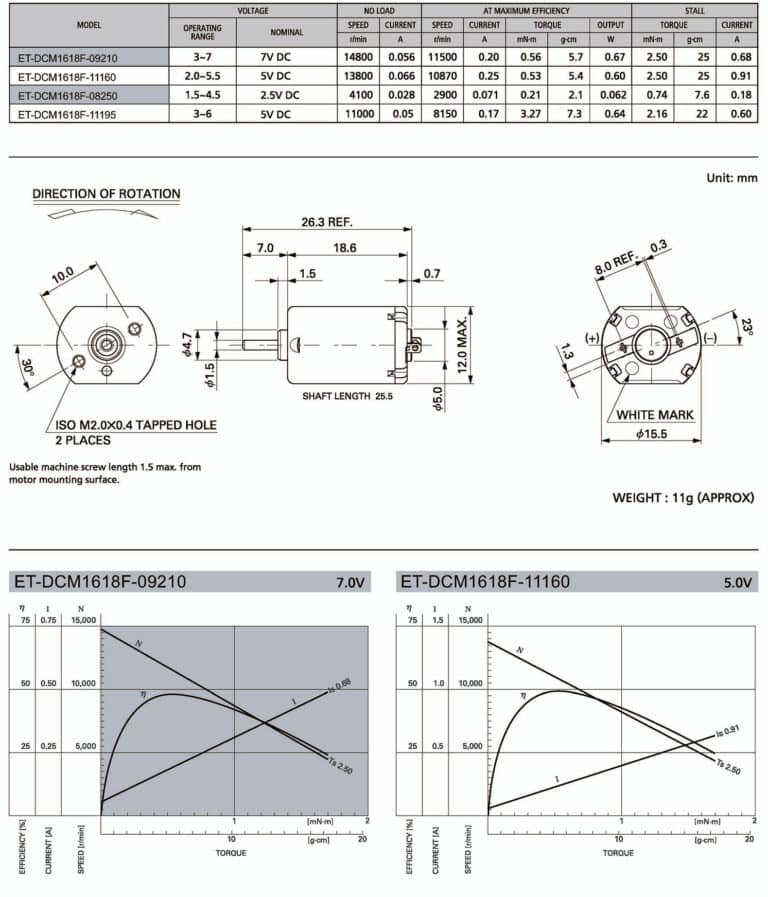 DC Motor 3V 6V - Meter & Robot Motor Supplier | Custom Electric Motors ...