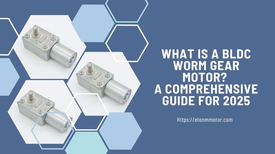 What is a BLDC Worm Gear Motor? A Comprehensive Guide for 2025