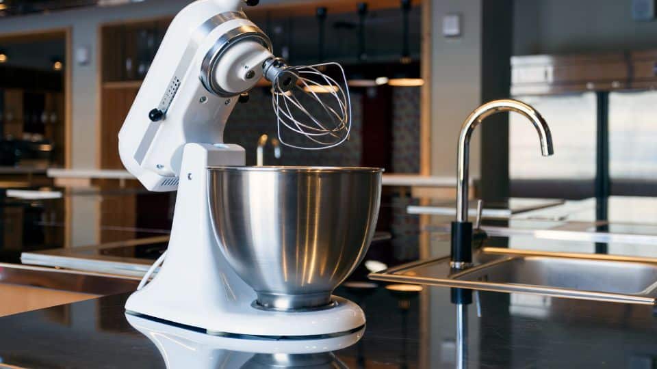 White Mixer in the Modern Kitchen